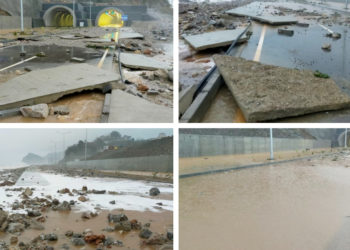 Erdoğan 9 gün sonra açılışını yapacaktı; fırtına yolu harabeye çevirdi