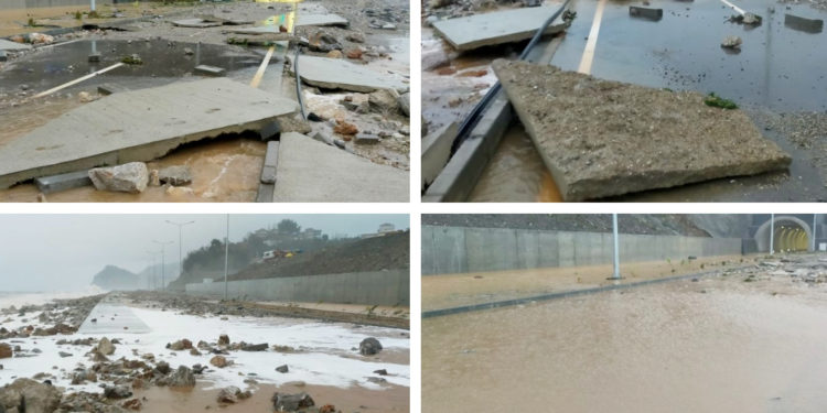 Erdoğan 9 gün sonra açılışını yapacaktı; fırtına yolu harabeye çevirdi