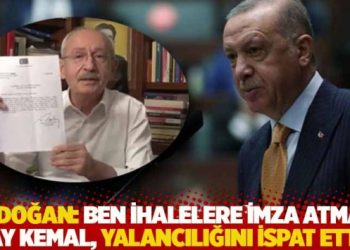Erdoğan: Ben ihalelere imza atmam Bay Kemal, yalancılığını ispat ettin