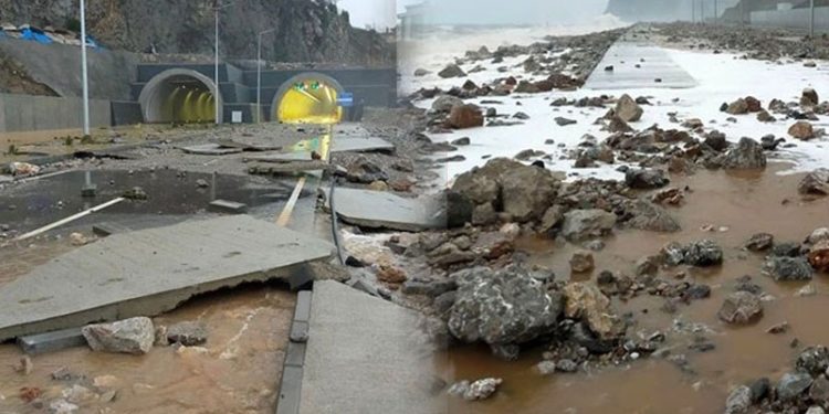 Erdoğan’ın açılışını yapacağı yol harabeye döndü: Allah bunlara akıl fikir versin