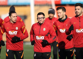 Galatasaray'da Omar Elabdellaoui takımla birlikte çalıştı