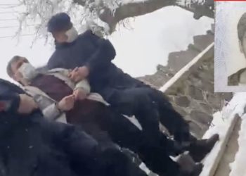 KHK’lı baba oğlunun cenazesine elleri kelepçeli şekilde katıldı