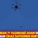 Kalbi duran 71 yaşındaki adam drone’la yollanan cihaz sayesinde kurtarıldı
