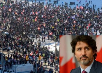 Kanada'da aşı karşıtlarının eylemi büyüyünce Trudeau gizli bir yere götürüldü