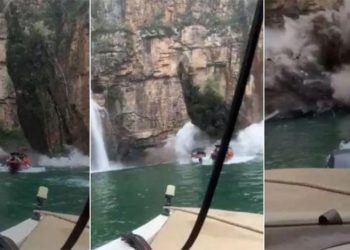 Kanyonda facia: Dev kaya parçası teknenin üstüne düştü, en az 7 kişi hayatını kaybetti