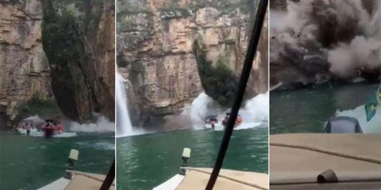 Kanyonda facia: Dev kaya parçası teknenin üstüne düştü, en az 7 kişi hayatını kaybetti