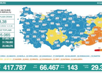 Koronavirüsten 143 kişi hayatını kaybetti, vaka sayısı 66 binin üzerine çıktı