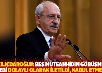 Kılı&ccedil;daroğlu: Beş m&uuml;teahhidin g&ouml;r&uuml;şme talebi dolaylı olarak iletildi, kabul etmedim