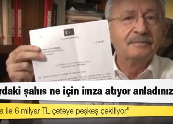 Kılıçdaroğlu belgeyi göstererek anlattı: Saraydaki şahıs ne için imza atıyor anladınız mı, tek imza ile 6 milyar TL çeteye peşkeş çekiliyor