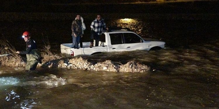 Manzarayı izlerken araçlarıyla Boğaçayı'na düştüler