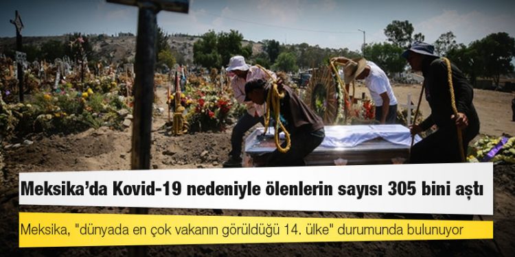 Meksika'da Kovid-19 nedeniyle ölenlerin sayısı 305 bini aştı
