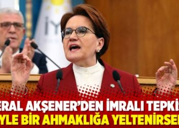 Meral Akşener'den İmralı tepkisi: 'B&ouml;yle bir ahmaklığa yeltenirsen...'