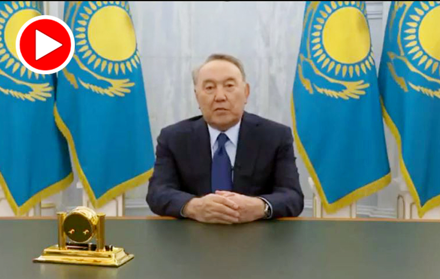 Nazarbayev’den videolu açıklama: Kazakistan’ı terk etmedim