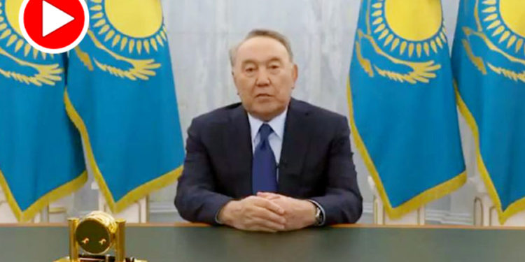 Nazarbayev’den videolu açıklama: Kazakistan’ı terk etmedim