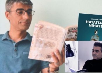 Oyuncu Caner Cindoruk, 27 yıldır cezaevinde tutulan şair İlhan Sami Çomak'ın şiirini okudu