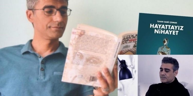 Oyuncu Caner Cindoruk, 27 yıldır cezaevinde tutulan şair İlhan Sami Çomak'ın şiirini okudu