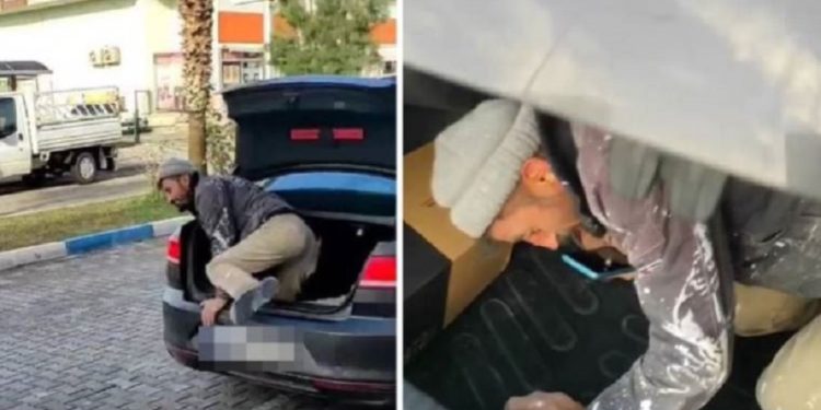 Patron, otomobili kirlenmesin diye işçiyi bagajda taşıdı