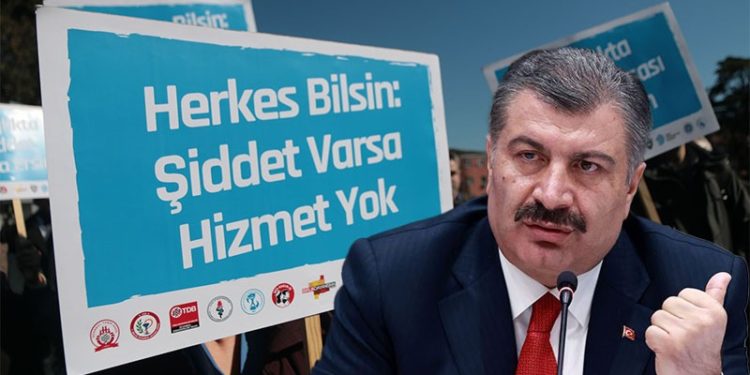 Sağlık Bakanı Koca, şiddete uğrayan sağlıkçılar karşısında sessiz
