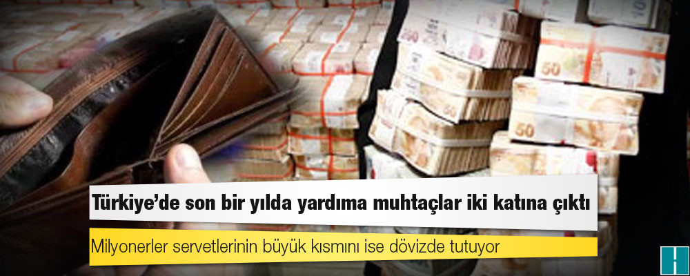 Türkiye'de son bir yılda milyoner sayısı yüzde 65 arttı, yardıma muhtaçlar iki katına çıktı