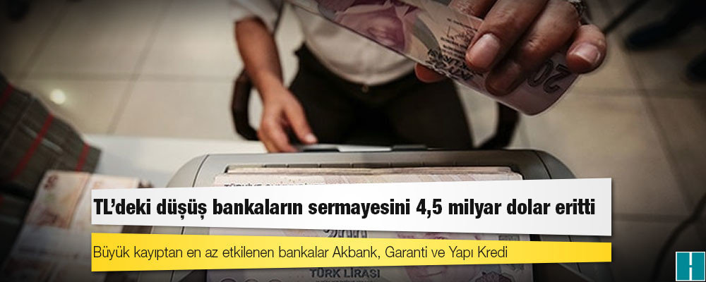 TL’deki düşüş bankaların sermayesini 4,5 milyar dolar eritti