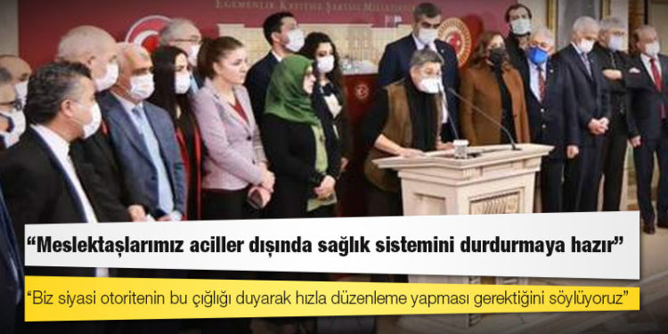 TTB: Meslektaşlarımız aciller dışında sağlık sistemini durdurmaya hazır