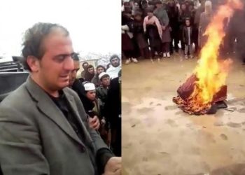 Taliban'ın kahkahalarla müzik aletlerini yaktığı müzisyen gözyaşlarını tutamadı