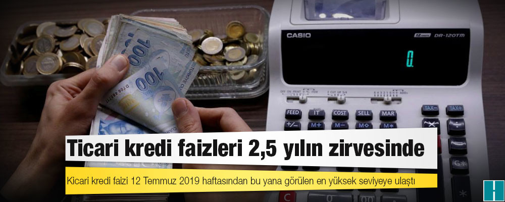 Ticari kredi faizleri 2,5 yılın zirvesinde