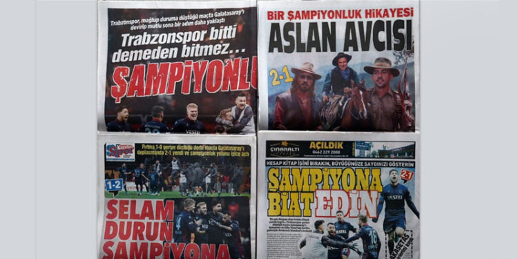 Trabzon yerel basınında şampiyonluk sesleri