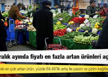 TÜİK Aralık ayında fiyatı en fazla artan ürünleri açıkladı
