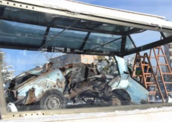 Uğur Mumcu'nun arabası Eskişehir'de sergileniyor