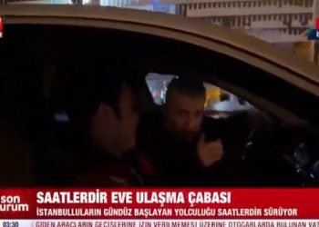 Yolda kalan vatandaştan A Haber muhabirine: ‘Sen yalansın abi’