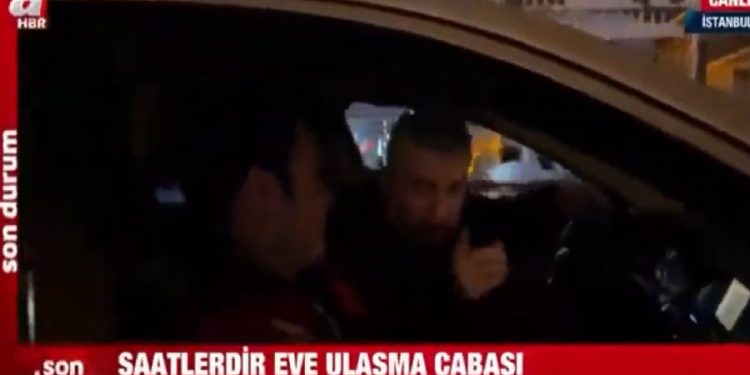 Yolda kalan vatandaştan A Haber muhabirine: ‘Sen yalansın abi’