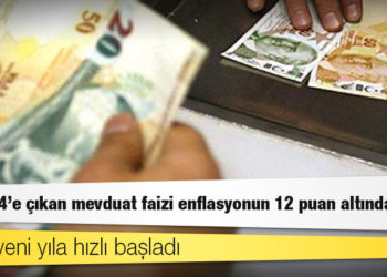 Yüzde 24'e çıkan mevduat faizi enflasyonun 12 puan altında kaldı