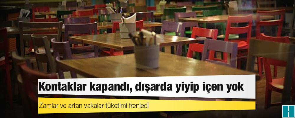 Zamlar ve artan vakalar tüketimi frenledi: Kontaklar kapandı, dışarda yiyip içen yok