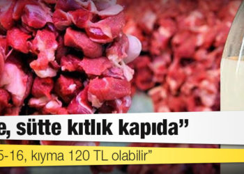 Çiftçi derneğinden uyarı: Süt 15-16, kıyma 120 TL olabilir
