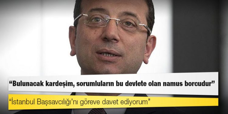 İmamoğlu'ndan MOBESE tepkisi: Bulunacak kardeşim, sorumluların bu devlete olan namus borcudur; İstanbul Başsavcılığı’nı göreve davet ediyorum
