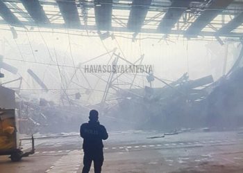 İstanbul Havalimanı’nda kargo terminalinin çatısı çöktü