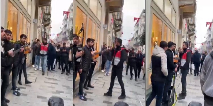 İstiklal Caddesi’nde Kürtçe müziğe polis engeli: ‘Her yer benim görev alanım, yapamazsın’