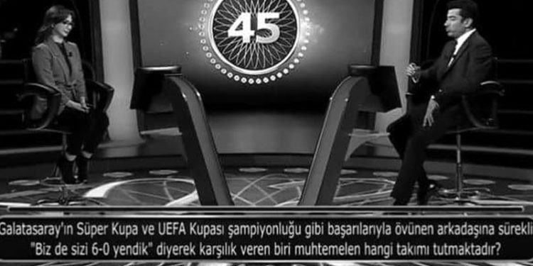 ‘Kim milyoner olmak ister’deki soru Fenerbahçe’yi kızdırdı