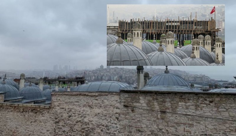 İBB, Süleymaniye Camii'nin silüetini bozan inşaatı mühürledi