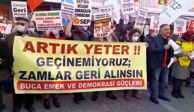 İzmir'de zamlara tepki: Artık yeter, geçinemiyoruz