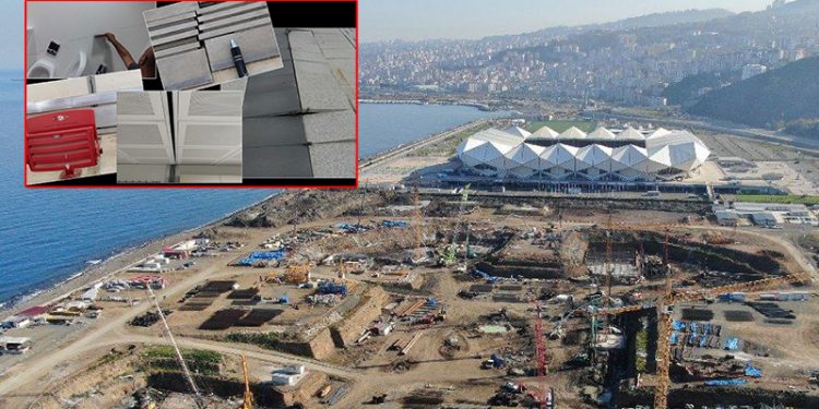 350 milyon lira maliyetle 2016 yılında açılan Şenol Güneş Stadyumu'nun bulunduğu dolgu alan çöküyor, şehir hastanesi de risk altında
