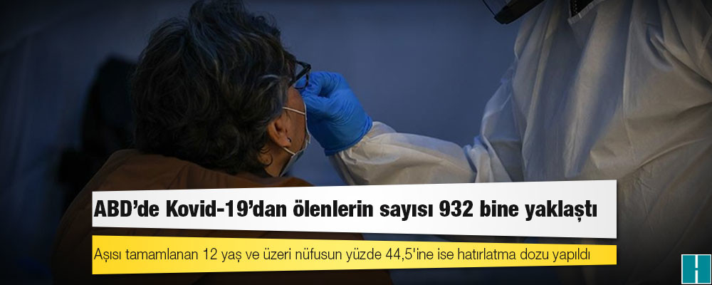 ABD'de Kovid-19'dan ölenlerin sayısı 932 bine yaklaştı