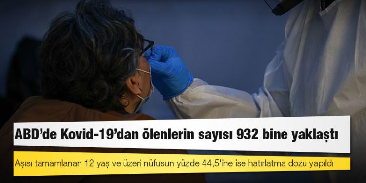 ABD'de Kovid-19'dan ölenlerin sayısı 932 bine yaklaştı