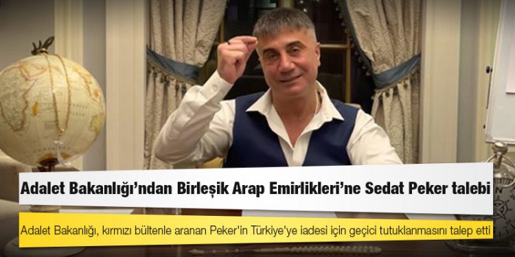 Adalet Bakanlığı'ndan Birleşik Arap Emirlikleri'ne Sedat Peker talebi