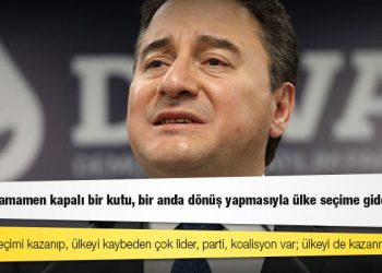 Ali Babacan: Dünyada seçimi kazanıp, ülkeyi kaybeden çok lider, parti, koalisyon var; ülkeyi de kazanmalıyız
