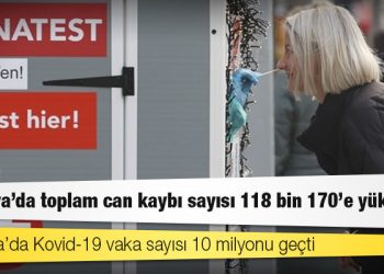 Almanya'da Kovid-19 nedeniyle ölenlerin sayısı 118 bin 170'e yükseldi