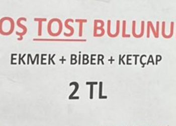 Baklavası yapılmıştı; 2 liraya boş tost!
