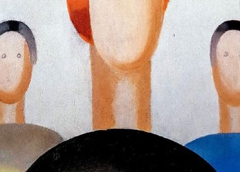 Canı sıkılan güvenlik görevlisi sergilenen milyonluk tabloya tükenmez kalemle göz çizdi