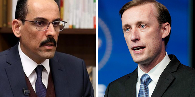 Cumhurbaşkanlığı Sözcüsü İbrahim Kalın, ABD Ulusal Güvenlik Danışmanı Sullivan ile görüştü